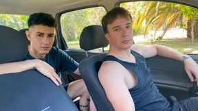 2 Super-sexy Latino Lad Sweethearts Have a Public Bang in the Cruising Park ~ My Homosexual Cab Driver