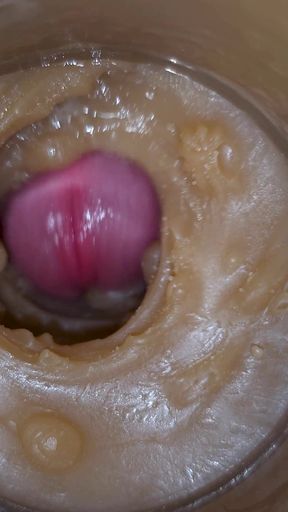 Precum Squirting in My Pussy Toy Camera in Vagina 4K. Extreme Close up!