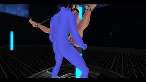 the alien pt. 2 - 3d slut rails big blue dick