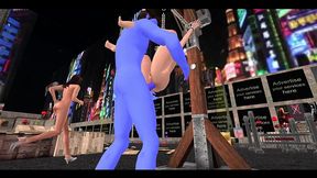 the alien pt. 2 - 3d slut rails big blue dick