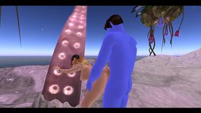 the alien pt. 2 - 3d slut rails big blue dick