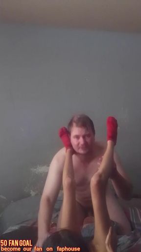 Old Man Eating 18 Year Old Petite Teen&#039;s Pussy and Gets Handjob