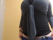 Anal plug in public bathroom