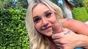 Fine Ass Thic Booty Tatted White Girl - Pool Side Creampie - Teddy Tarantino & Kali Roses