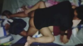 Asian chubby pregnant women in Philippines.