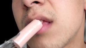 Delicious sausage in my mouth