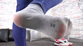 Lady Nora - Extremely long, worn, stinky socks - small version