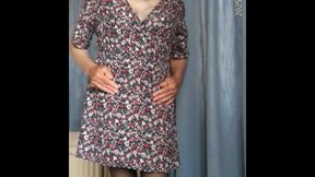 Summer Dress and Black Slip