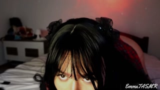 ASMR - Student girl makes you cum💦 Wet Licking, Sucking, Jerking you off, Countdown, Pillow Humping, 3DIO | EmmaTASMR