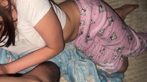 Full Video Sleepover with My Stepsister Ends Well You Will Come Only with the Moans