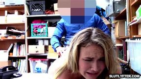 Alyssa Cole blowjob the LP Officers big cock