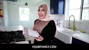 HijabFamily  -  Thick Hijab Wife Tokyo Lynn Can No Longer Resists Her Horny Husband
