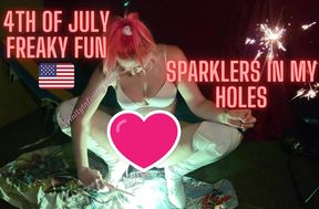 4th Of July Fun Ft Sparklers In My Holes