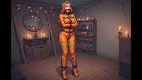 Bondage Confessions #200: Diapered and Casted in Halloween Bliss