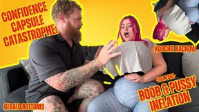 4K Confidence Capsule Catastrophe: Boob And Pussy Inflation