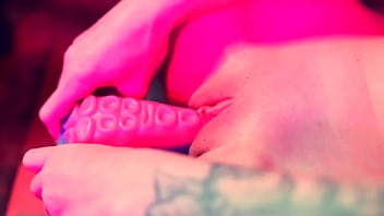 Barefoot Stuck in Glue &amp_ Masturbation