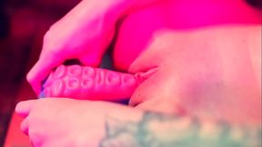 Barefoot Stuck in Glue &amp_ Masturbation