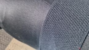 POV Nora Fox Full Black Zentai Mugger