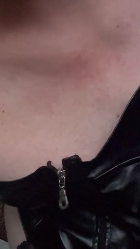 Pathetic Cross Dressing Sissy Slut Trisha Trash Fills Her Ass with Butt Plug and Sucks a Huge Dildo Until She Cums