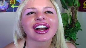 Busty blonde Andi Anderson jerks off Mr POV with her hands