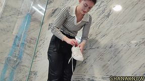 whipped cream fetish wet and messy socks shower with clothes