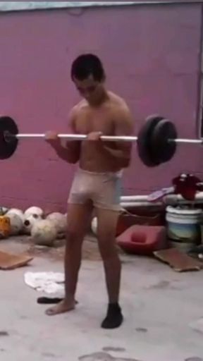 Jesus in boxer excited exercising compilation past videos