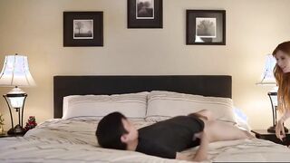 MomsTeachSex - Step Mom "Your balls are gonna be dropping out of those PJ pants" S16:E10 Bimbo two