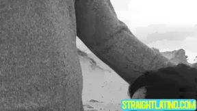Horny dudes Felix and Duno spend horny time on the beach by fucking each other