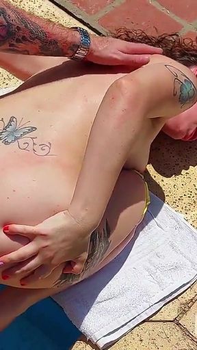Gorgeous Blue Eyes Get Fucked and Deepthroated in the Sun
