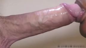 Ebony Tranny Give Blowjob Cum In Mouth And Swallow