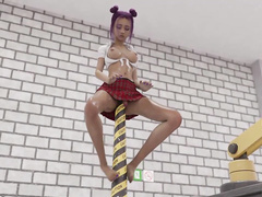 all a way through by redvoidcgi futanari impaled by a m