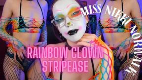 Rainbow Clown Striptease