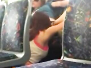 2 Girls Caught Eating Pussy on Public Bus