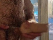 Big dick Step Brother Shower time. Step sister toy for free use.