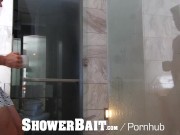 ShowerBait Hunk Trenton Ducati shower fucks Blaze Austin