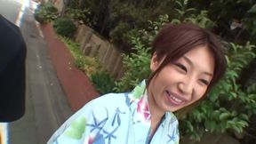 Asian Gheisha suck my big cock