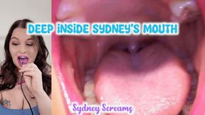 Deep Inside Sydney's Mouth - Sydney Screams Shows Off Mouth, Tongue, Throat, and Uvula with Endoscope - HD 1080 MP4