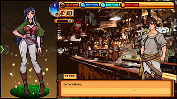 Raven&#039_s Quest [ HENTAI game ] Ep.2 showing her tits to her boss for a few gold coin !