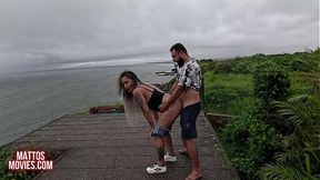 Mattos Couple Gets Whorish On Beach: Wet, Big Ass&#x1F351; Fuck & Surprising Cumshot