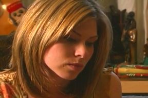 Blonde Babes Devouring Wet Pussies with Throbbing Dildo