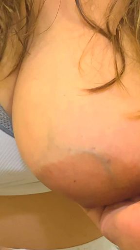 Naughty Stepsister Made Me Watch Her Big Tits In Tight Sports Bra While She Gave Me Oily Handjob And Make Me Cum For&hellip;   Clip 2