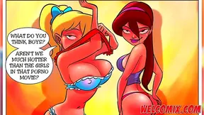 Naughty College Girls Enjoy Big Dick Handjobs & Boob Play At Home