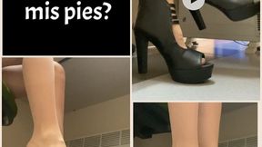 SHOEPLAY AT WORK WITH STOCKINGS