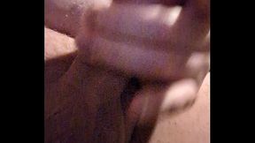 jerking my pierced cock