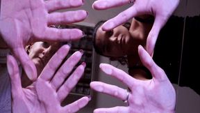 Hands on glass - Lisa and Rubi