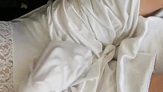 Nylon Glide Jerk & Jism - Antique Crossdresser Cam Solo