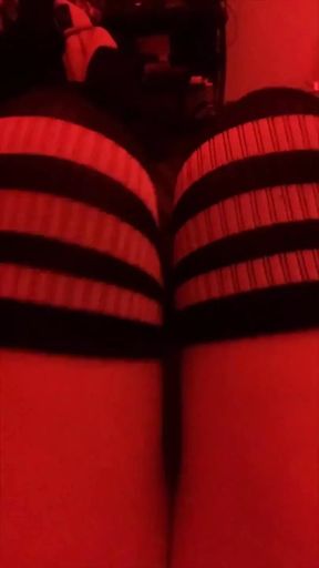 Dildo Footjob at Night - POV