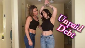 Unpaid Debt (4K MP4) Tilly McReese and Randy Moore: Bellybutton Fetish, Rope Bondage, Bra and Panties, Belly Fetish, Vibrator