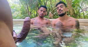 Three dudes having Fun in Tulum!