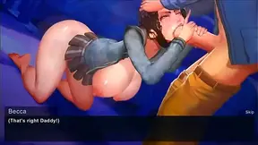 Busty Besties Swap Lingerie in Steamy lesbian anime encounter under summer heat